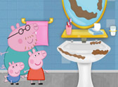 Igrica za decu Limpiar Bano de Peppa