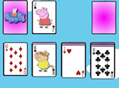 Igrica za decu Cartas Solitario de Peppa